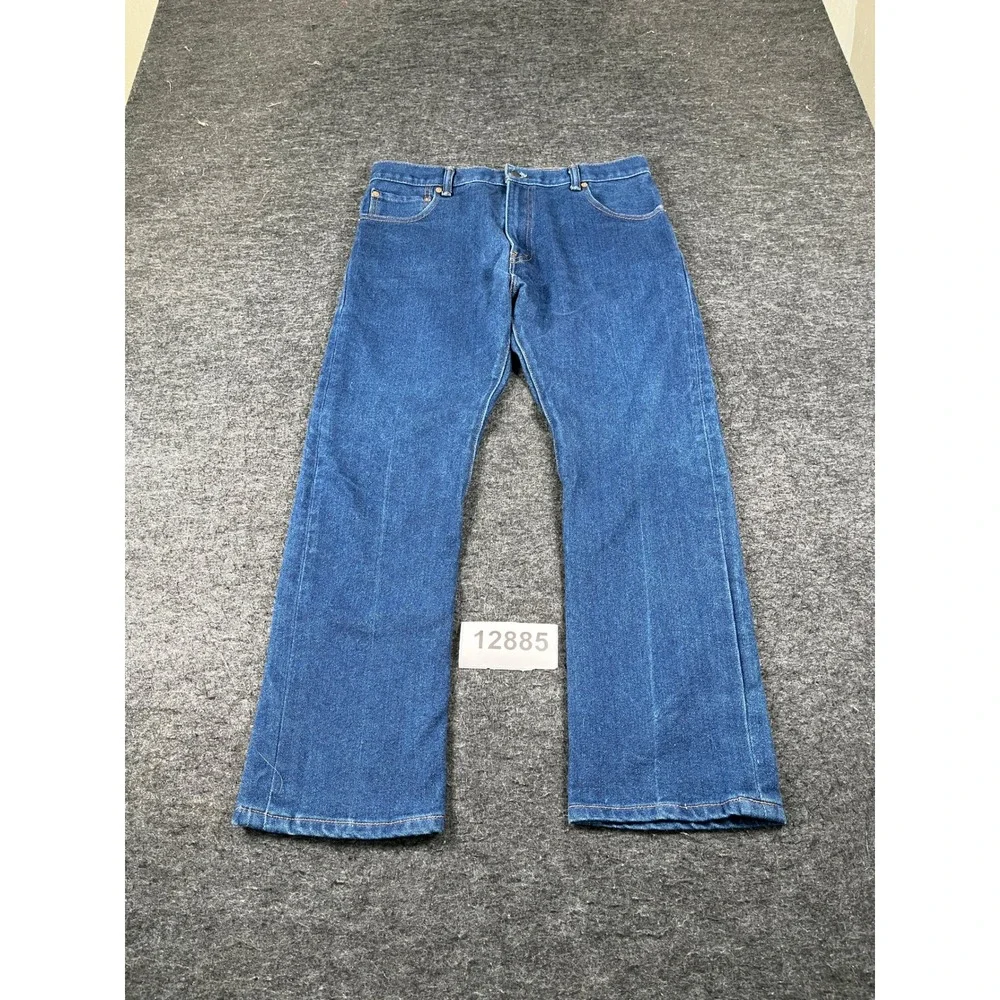 Levi's 517 Straight Leg Jeans Mens 34X30 Blue Denim Regular Zip Fly Streetwear